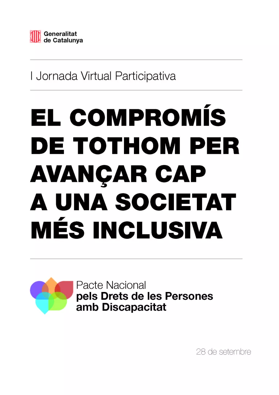 El director de Support-Girona cridat a parlar de "Vida independent" en I Jornada participativa del Pacte Nacional pels Drets de les Persones amb Discapacitat