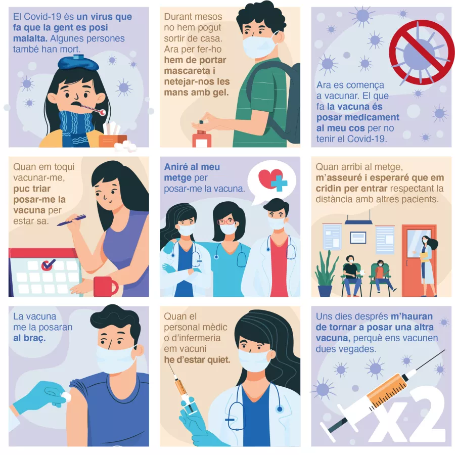 Support-Girona ajuda a les persones que acompanya a entendre el perquè és important vacunar-se contra la Covid-19